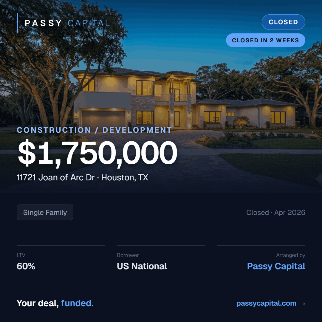 $1,750,000 Construction / Development in Houston, TX