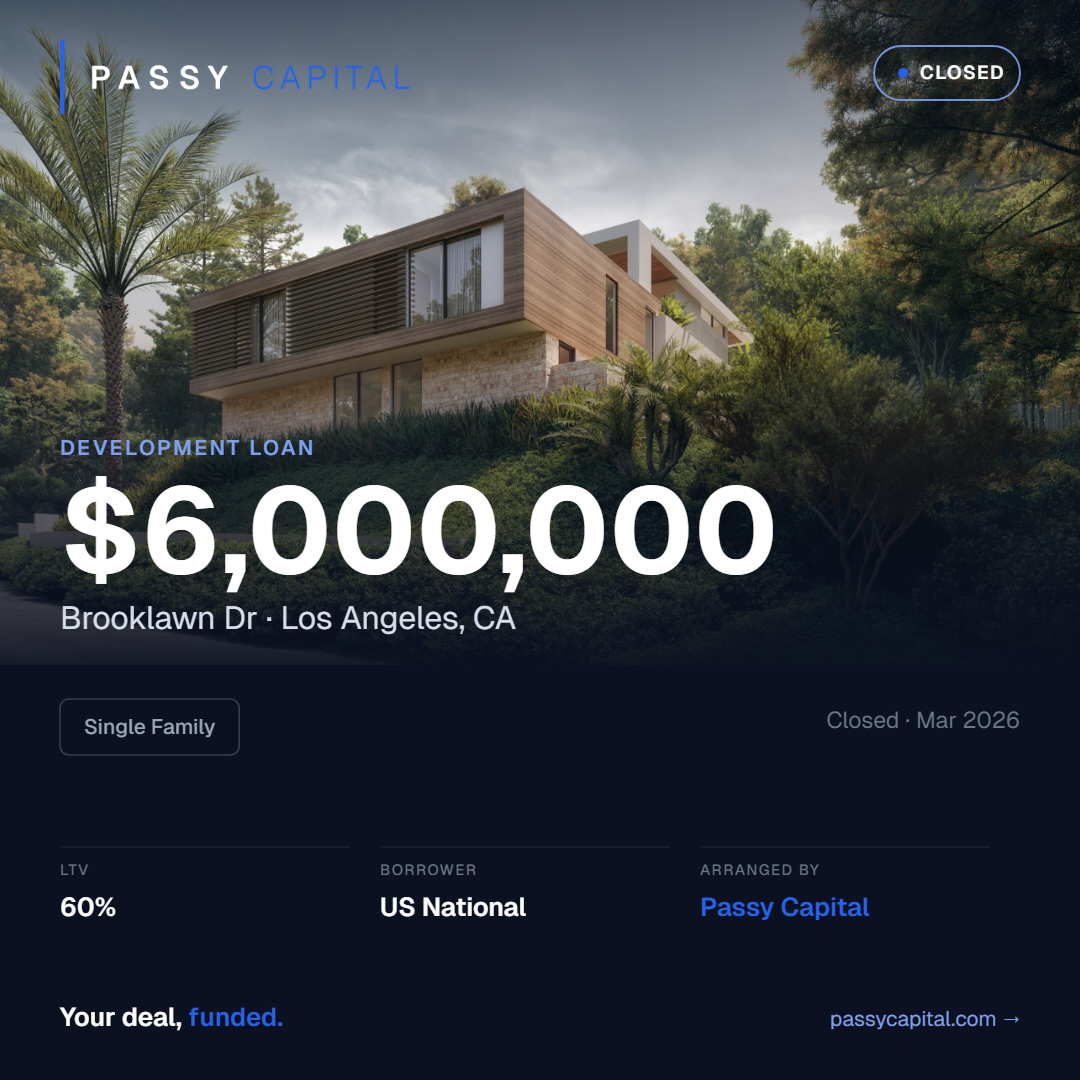 $6,000,000 Construction / Development in Los Angeles, CA
